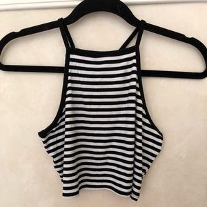 Cropped Striped Top
